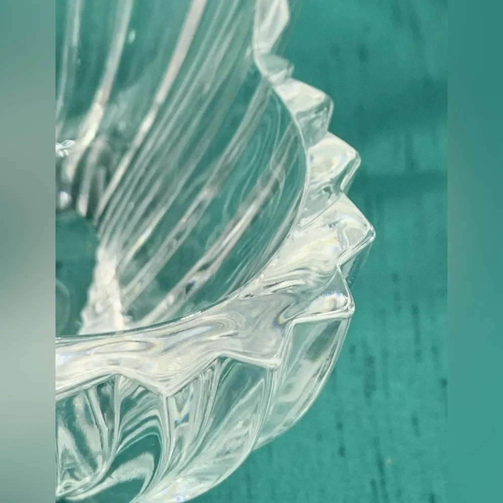 Vintage Crystal Glassware Mikasa Lydia Tulip Dish Elegant Home Decor Clear Glass - Picture 9 of 12